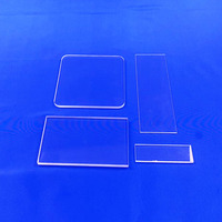 Plaque de fenêtre en arc transparente en silice fondue synthétique (quartz clair), résistante aux hautes températures, pour porte de four industriel et soudage sur mesure