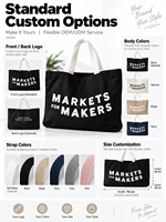 Sac fourre-tout en toile noir JC BASIC, durable, à fond large et soufflet, personnalisable avec logo, idéal pour le commerce de détail et la promotion