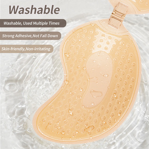 Sujetadores invisibles de silicona reutilizables con forma de <span class=keywords><strong>mango</strong></span>, talla grande, adhesivos, sin tirantes, con esponja, sexy, con correa. - Product Image 2