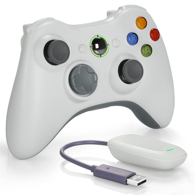 TGZ T2.4GX360 2.4G Wireless Xbox360 Controller PC Ergonomic Double Vibration Joystick Gamepad Slim Compatible Console Made in CN