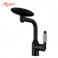 Robinet de lavabo de luxe à poignée unique, mitigeur eau chaude/froide en acier inoxydable, cartouche céramique, à poser, avec capteur sans contact, pour salle de sport