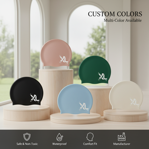 <span class=keywords><strong>Gorro</strong></span> de Natación de Silicona Ecológico, Suave e Impermeable con Diseño Plano y Logotipo Personalizado <span class=keywords><strong>para</strong></span> Hombres y Mujeres, Equipo de Natación Profesional - Product Image 3