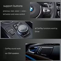 Road Top décodeur sans fil Apple CarPlay Android Auto Interface CarPlay pour BMW CIC CarPlay 1 3 5 6 7 Series X1 X3 X5 X6 Z4