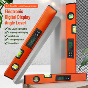 400mm dijital seviye elektronik su terazisi kabarcık kutusu açı cetvel alüminyum alaşım manyetik gonyometresi eğim ölçer - Product Image 2