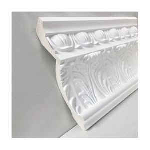 Corniche MD137 : Profil décoré avec de nombreuses rainures