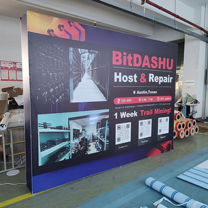 3x3 10x10ft nhôm quảng cáo <span class=keywords><strong>LED</strong></span> ánh sáng Pop Banner Backdrop đứng Bảng điều chỉnh hộp hình chữ nhật hình triển lãm gian hàng hiển thị cho - Product Image 3