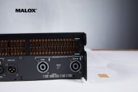 Amplificateur de commutation stéréo 2 canaux MALOX FP14000 4/8 Ohm 2*7000W Classe-TD avec double subwoofer métallique de 18 pouces et Wi-Fi