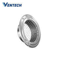 Ventech HVAC – Capot d'évacuation en acier inoxydable 304 pour conduit mural et grille d'aération