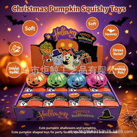 Jouet anti-stress en forme de citrouille d'Halloween en gros, avec paillettes, pour cadeaux et fêtes