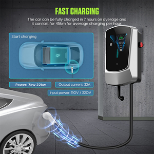 Wholesale Price CE EVSA AC Certified 22kw <strong>Level</strong> 2 AC 22kw EV Car Charger 11kw 7kw 16a 32a 40amp Load <strong>Balance</strong> New Wholesale Price - Product Image 2