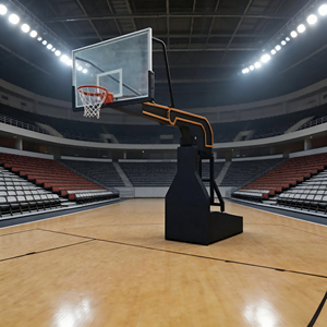 Aro de Baloncesto Eléctrico Hidráulico de Competición Profesional con Altura Estándar de 3.05m para Canchas Interiores y Exteriores - Product Image 1