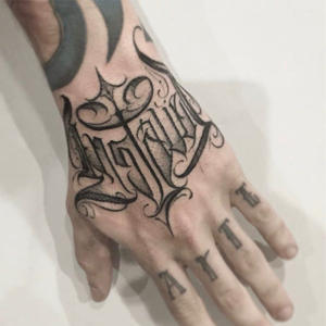 Autocollant de tatouage sans couture Prénom 210*114mm Personnalisé 3D UV DTF pour unisexe - Product Image 2