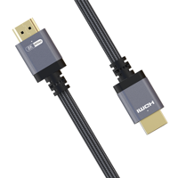 Câble HDMI haute vitesse 48 Gbps 8K 60 Hz 4K 120 Hz EARC, gaine en nylon tressé, coque en alliage d'aluminium, cordon audio-vidéo HD pour téléviseur, moniteur, ordinateur portable
