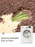 Tapis de sol pour salle de bain à domicile, tapis de salle de bain antidérapant lavable, tapis de douche super absorbant
