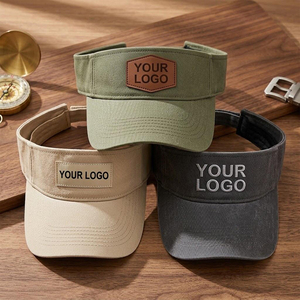 SHNY Venta al por Mayor, MOQ Bajo, Visera de Algodón Premium, Logotipo Personalizado, Visera Deportiva Lisa para Golf y Tenis - Product Image 1