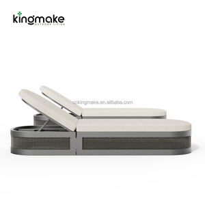 Ensemble de mobilier de <span class=keywords><strong>jardin</strong></span> d'extérieur en gros de l'usine de Foshan, chaise longue en aluminium pour piscine, transat moderne pour la plage - Product Image 5