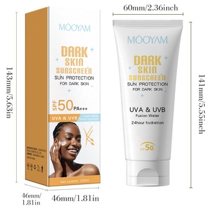 <span class=keywords><strong>Crema</strong></span> <span class=keywords><strong>Solare</strong></span> SPF <span class=keywords><strong>50</strong></span> per Viso e Corpo, Lozione UV <span class=keywords><strong>Idratante</strong></span> e Colorata, <span class=keywords><strong>Protezione</strong></span> <span class=keywords><strong>Solare</strong></span> per Pelle Scura - Product Image 6