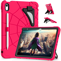 Étui robuste pour iPad 10e et 11e génération avec double support, bandoulière, motif anime pour enfants, anti-chute, OEM ODM