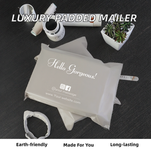 Bolsas de Envío Personalizadas de Lujo, Bolsas de Correo Acolchadas Metálicas, Polietileno de 60 Micras de Grosor, Tamaño 30*28 cm 4cm, para Pequeñas Empresas - Product Image 2