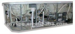 Venta caliente 2 zonas interminable al aire libre, spa de natación gran bañera de hidromasaje con 1 tumbona 5 asientos - Product Image 4