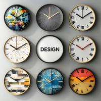 Jam Dinding Kustom Desain Anda Cetak Foto Pribadi Angka Berwarna Bingkai Putih Bulat Kuarsa Senyap Baterai Dekorasi Rumah Hadiah