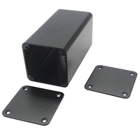 Boîtier d'extrusion en aluminium 42x42x80 mm, fabrication directe d'usine à Ningbo, OEM, boîte d'instruments électroniques DIY, boîtier en alliage d'aluminium pour circuits imprimés