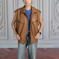 Veste de motard en cuir véritable de luxe pour femme, style bomber, avec fermeture éclair, manches amovibles, en peau de mouton véritable, personnalisable avec logo, vente en gros, collection automne