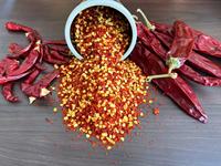Flocons de piment naturel séché et cru, transformés selon le procédé AD, pour la transformation alimentaire et l'assaisonnement