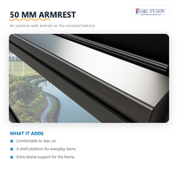 Fenêtre coulissante en aluminium à cadre renforcé coupe-vent FUSON PHI USA et Canada pour les propriétaires de projets