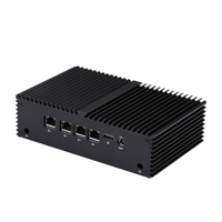 Kansung – Mini ordinateur de bureau à 4 ports LAN, Linux J6412 Quad core lte, Mini PC Client mince pour kiosque d'affichage numérique