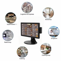 Caisse enregistreuse 15'' Intel I5 Android/Windows pour restaurant, système POS