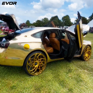 ล้อแม็กซ์อัลลอยด์โครเมียมสีทอง EVOR ขนาด 22 24 26 28 นิ้ว 5x114.3 6x139.7 35 มม. สำหรับรถ SUV ซีดาน กระบะ เชฟโรเลต - Product Image 2