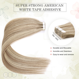 K.SWIGS Extensiones de Cabello Humano Virgen Remy Chino al por Mayor, 100% Cabello Humano, Cinta Invisible, Trama Única, Duraderas, Todas las Extensiones - Product Image 5