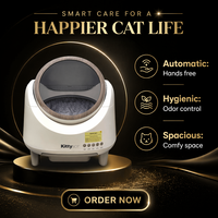 Bac à litière automatique intelligent OEM personnalisable, esthétique et conviviale pour la maison, fonctionnement silencieux, sans Wi-Fi, sans application, nettoyage facile, approvisionnement en gros