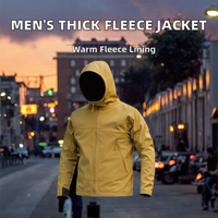 Nouvelle Veste Homme Automne en Toile de Polyester 500g, Coupe-Vent, à Capuche Zippée, Style Streetwear, Crochetée, pour Vente en Gros Transfrontalière