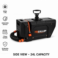 Réservoir d'eau portable robuste de 24 L pour camping et véhicules tout-terrain, en ABS haute résistance de qualité alimentaire, facile à utiliser