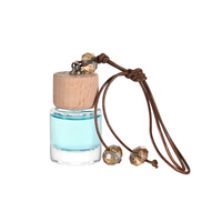 Diffuseur de parfum automobile en verre personnalisé de luxe écologique, mini diffuseur d'air en bois, huile essentielle d'aromathérapie, flacon diffuseur de voiture