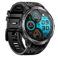 Reloj Inteligente CR126 con Batería Grande de 1100mAh y Linterna, Múltiples Modos Deportivos, Control de Música, Resistencia al Agua 3ATM para Exteriores 2025