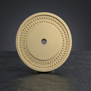 Poignée de meuble en bronze antique avec plaque arrière perlée, pour tiroir de cuisine, porte de placard, quincaillerie durable finition mate - Product Image 6