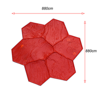Matériau de moulage pour sol extérieur gaufré en PU, pour piliers de porte extérieurs en béton, imprimé couleur artistique, DIY, robuste, Reazone RZR