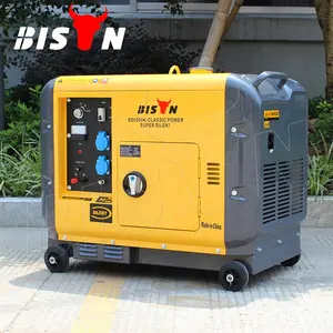 Bison(KP) 중국 10 Hp 5Kw 186F 발전기 디젤 엔진 침묵하는 Kde6500T Km186Fa 발전기