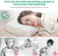 Oreiller de luxe en mousse à mémoire de forme avec soutien cervical ergonomique pour soulager les douleurs cervicales et favoriser un sommeil confortable