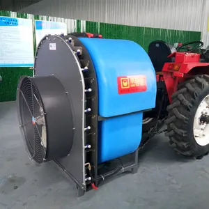 Penyemprot traktor 600 liter, penyemprot hitch 3 titik, semprotan orchard sprayer terpasang traktor