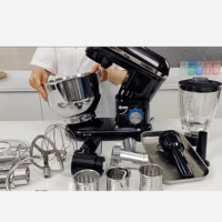 Mélangeur électrique multifonctionnel sur pied de 4,5 L avec bol élévateur, incluant bol mélangeur, accessoire de cuisine pour la maison-boîtier en plastique