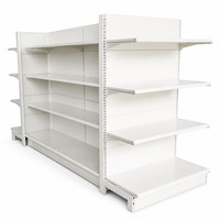 Étagère de présentation double face en métal pour supermarché, couleur personnalisée