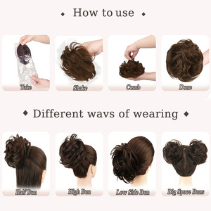 <span class=keywords><strong>Pince</strong></span> à cheveux griffe de requin XS02 pour <span class=keywords><strong>chignon</strong></span> désordonné, boucles volumineuses de mariée, en fil résistant à la chaleur - Product Image 5