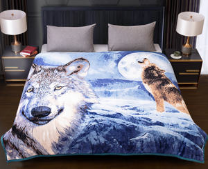 MANTA DE FRANELA DE 1 CAPA Y ESTAMPADA DE 150X200CM, Tigre, León, Lobo, caballo, patrón de animales, productos puntuales, mantas suaves de una sola capa, Stock - Product Image 1
