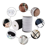 Bande Élastique Tressée Haute Élastique Cordon Élastique Plat Corde Élastique pour la Couture de la Ceinture