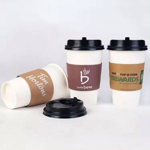 Vaso de Papel Desechable de Lujo para Té de Burbujas Caliente, Diseño Personalizado, Vaso de Papel Doble para Café para Llevar - Product Image 5