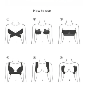 Bande Adhésive Remonte-Poitrine en Coton pour Femme, Imperméable et Résistante à la Transpiration, Adhésif Brun Doux pour la Peau, Accessoires de Lingerie - Product Image 4